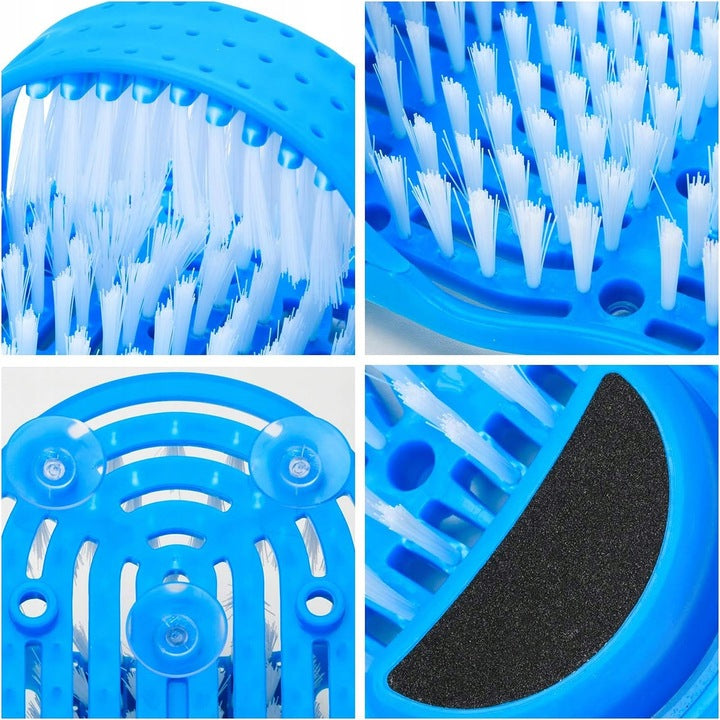 Perie pentru curatarea si masarea talpilor, Zola®, anti-alunecare, dimensiune universala, 28x11.5x10 cm, albastra Perie pentru curatarea si masarea talpilor, Zola®, anti-alunecare, dimensiune universala, 28x11.5x10 cm, albastra